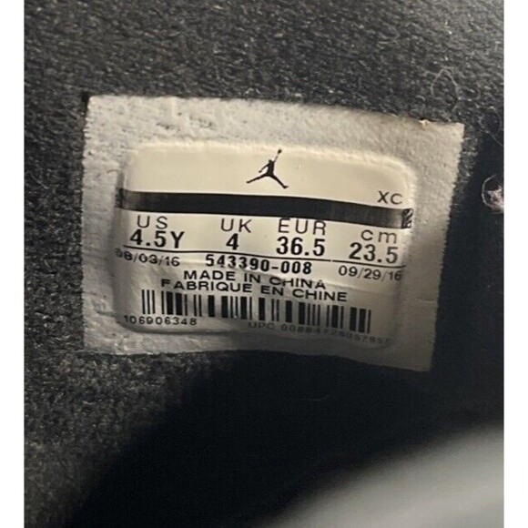 Nike Air Jordan 6 Retro‎ Youth 4.5Y Black Anthracite Hyper Pink Unisex 543390-00 - Picture 7 of 7